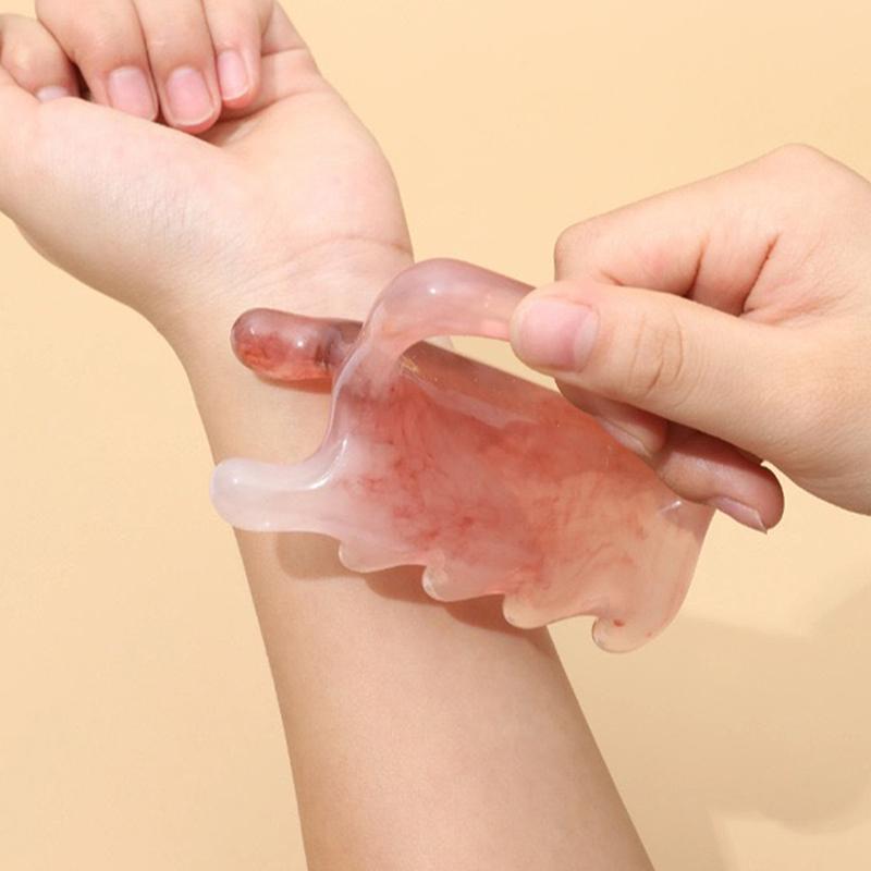 Handheld Gesichts- & Körpermassagegerät – Harz Guasha Werkzeug für Nacken-, Schulter-, Rückenentspannung, Stressabbau Körpermassagegerät 1 Stück