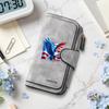 Patriotic Eagle Print Forever Wallet Long Stylish Functional Purse for Daily Use