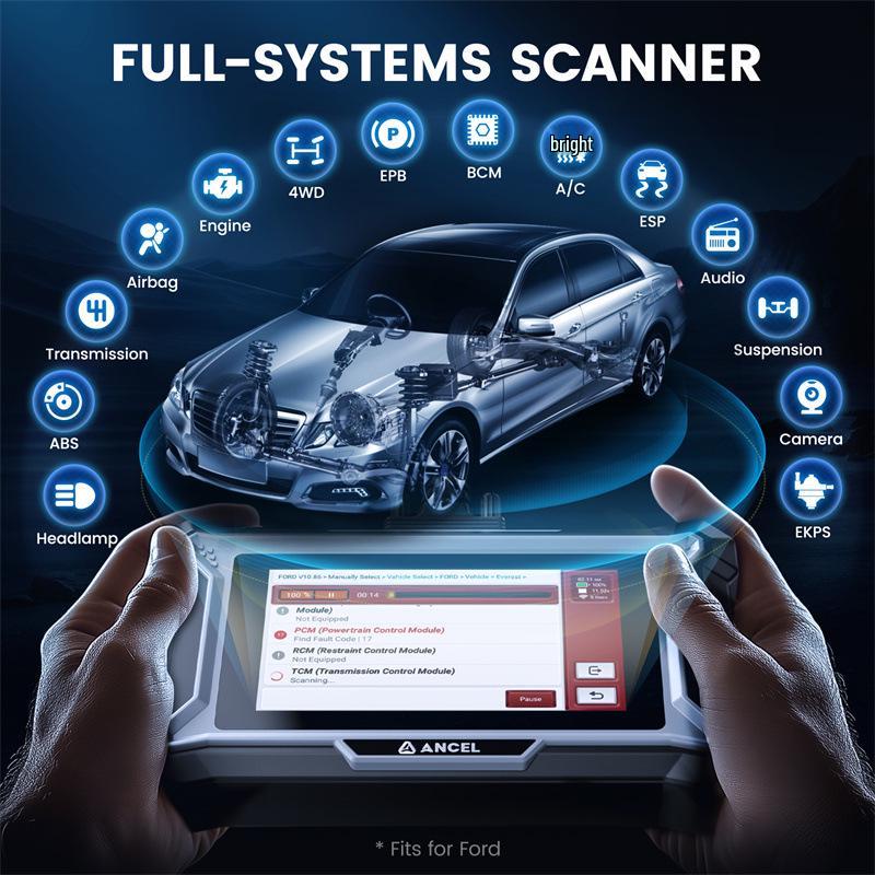 ANCEL DS160 OBDII Diagnostic Tool - All System Car Maintenance Version