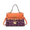 Pu Leopard Print Small Crossbody Bag For Women With Lock Closure And Interior Pockets