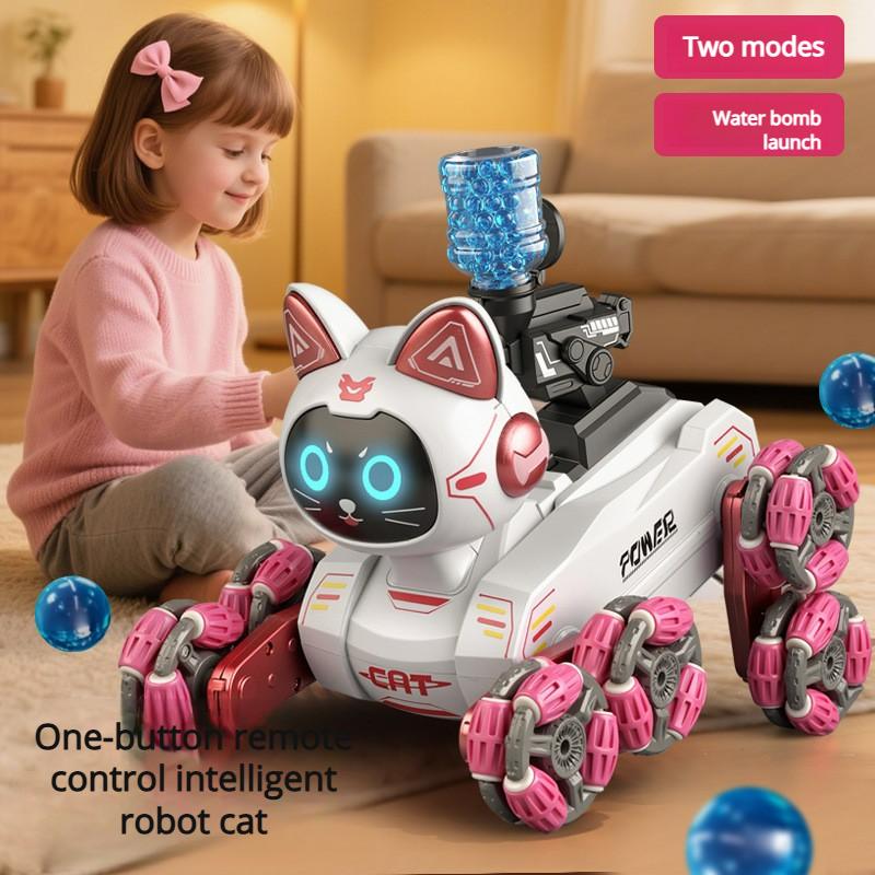 Gato Máquina de Controle Remoto Inteligente Carro de Controle Remoto Brinquedo Oito Rodas Robô com Detecção de Gestos Brinquedo Infantil projetado para meninos e meninas