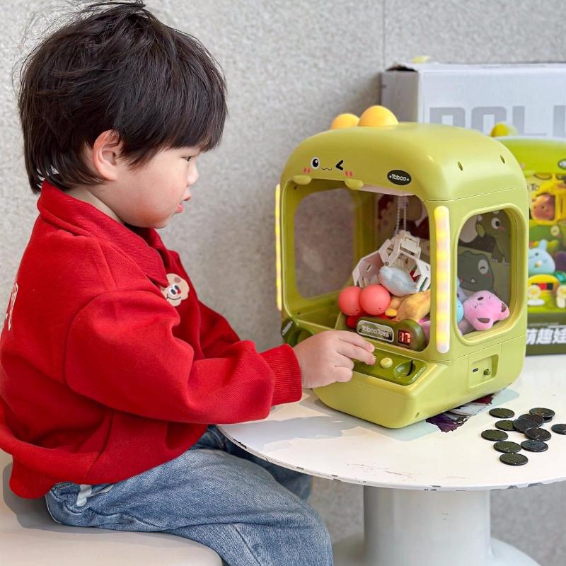 Clip Dolls Machine Unicorn Rabbit Dinosaur Children Coin Operated Play Game Mini Claw Crane Machine Kids Birthday Christmas Gift
