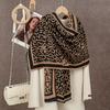 Marke Warmer Karomuster Kaschmir Poncho Schal Schal Luxuriöser Druck Dicke Pashmina Winterdecke Wickel Bufanda Lässiger Hijab Stolen Echarpe