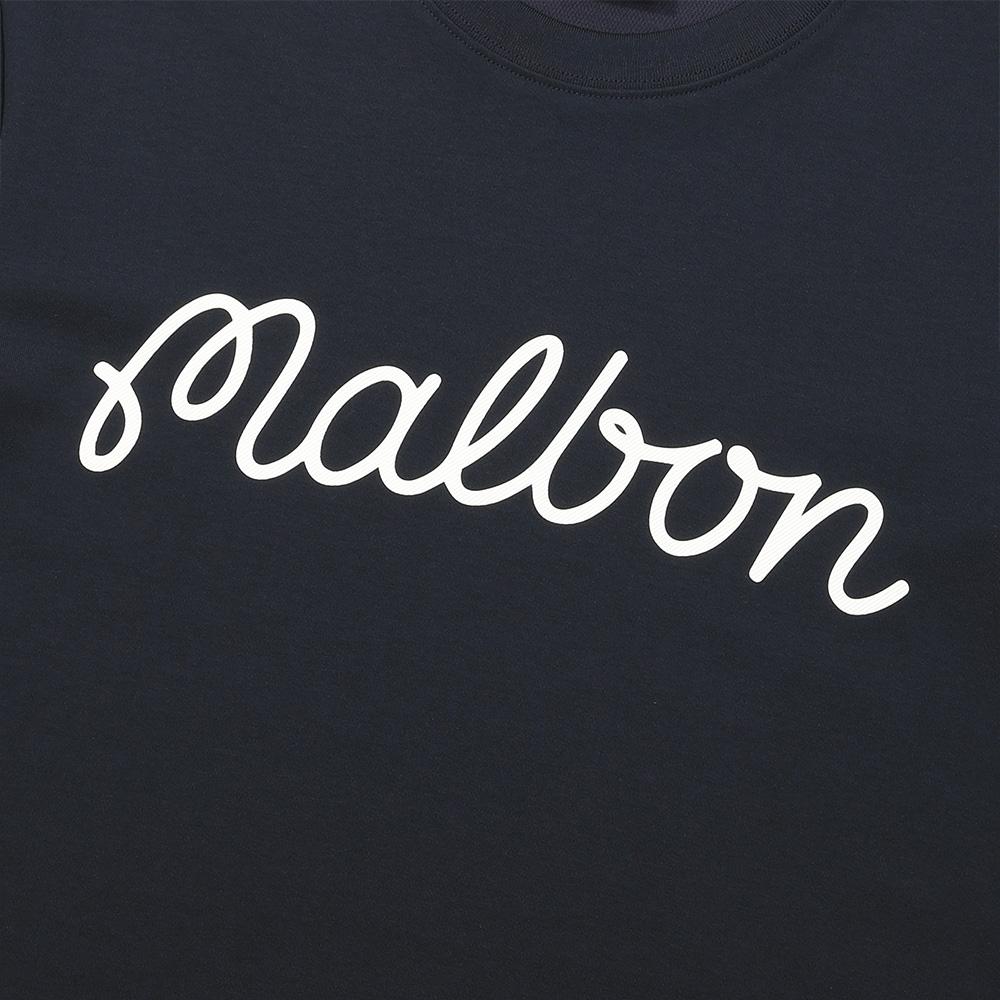 MALBON GOLF Malbon Script Uni Round T-Shirt Navy