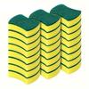 10pcs Kitchen Dishwashing Sponge Soft Absorbent Clean Rub Pot Rust Scouring Pad Removing Kits Household Cleaning Brush Sponge