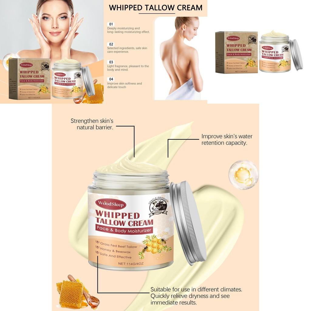 Woodsleep Nourishing Cow Fat Honey Cream For Soft Hydrated Skin With Moisturizing Benefits