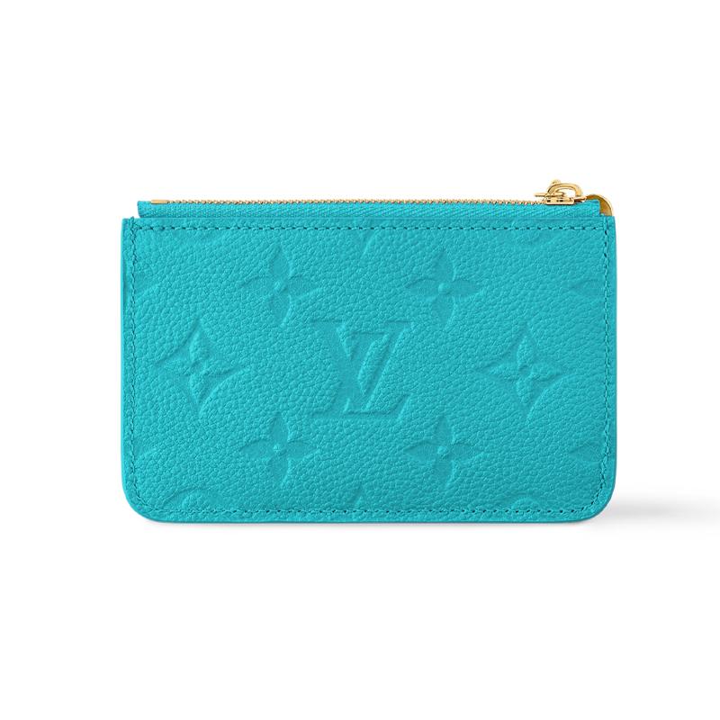 Louis Vuitton X Takashi Murakami Romy Letter Logo Zipper Wallet Women Wallet Blue White M14171