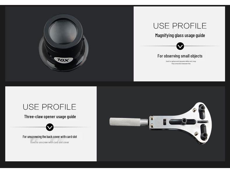 Watch Repair Kit: Band Remover, Link Remover, Disassembly, and Adjustment Tools