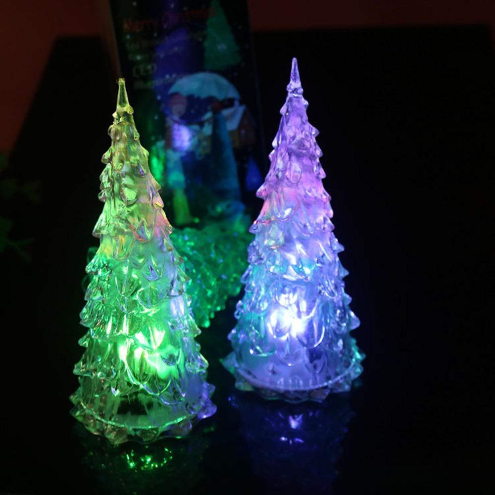 Colorful Light Night Light Flashing Tabletop Lamp Christmas Tree LED Light  New Year