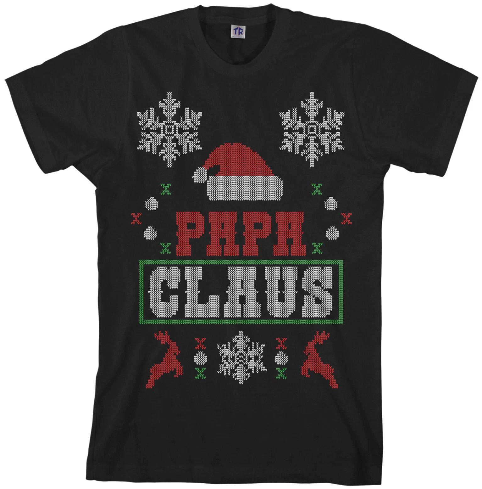 Papa Claus Men s T shirt Santa Husband Dad Christmas Gift 4XL