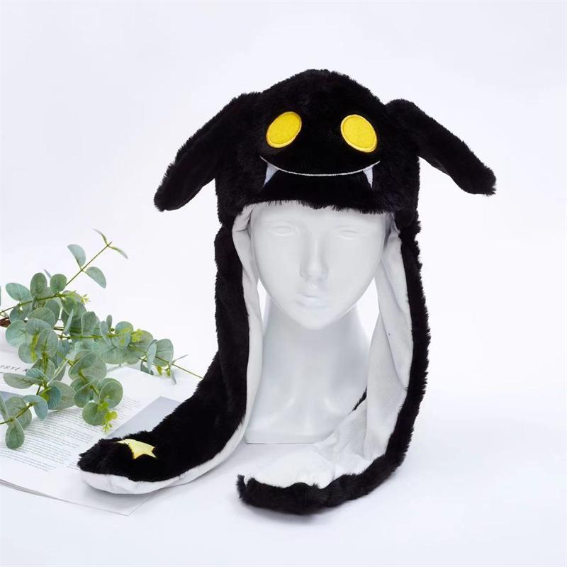Lustige Weihnachts-Halloween-Plüschmützen mit Hirsch-Kürbis, Weihnachtsmann, Geistertierohren, beweglichen Plüschmützen für Jungen und Mädchen, Weihnachtsgeschenke