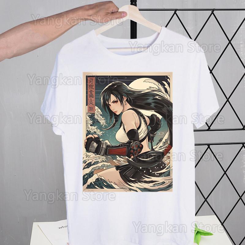 Final Fantasy 7 FF7 Street Style Casual Short Sleeve Men T Shirt O-neck Tshirt Male T-shirt