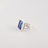 Gemma Tanzanite Fatta a Mano Argento Sterling 925 Gioielli da Donna Designer Anello Nuziale per Treccia RR-79-5