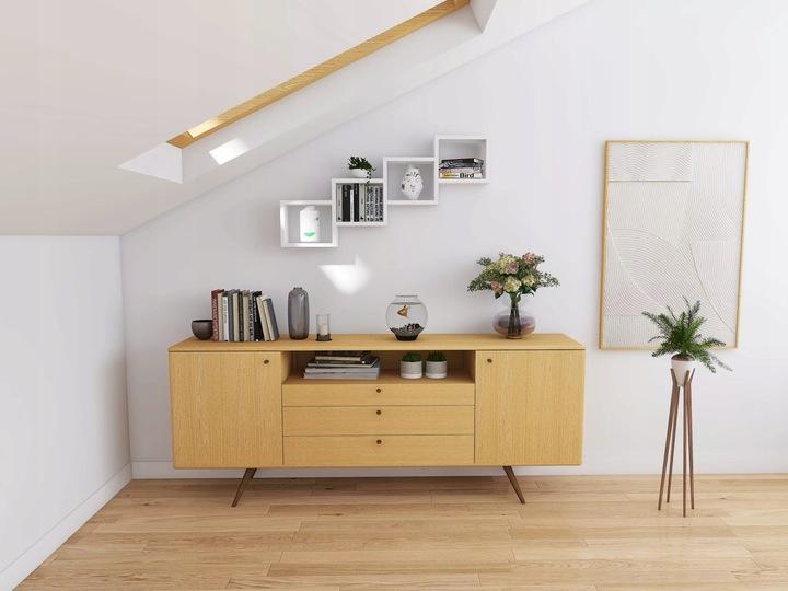 Modern Wall Shelf for Slopes - No. 8 white
