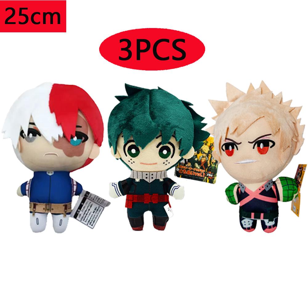 Anime My Hero Academia Plush Toys Cartoon Izuku Midoriya Katsuki Bakugou Shouto Todoroki Stuffed Dolls Kids Gifts