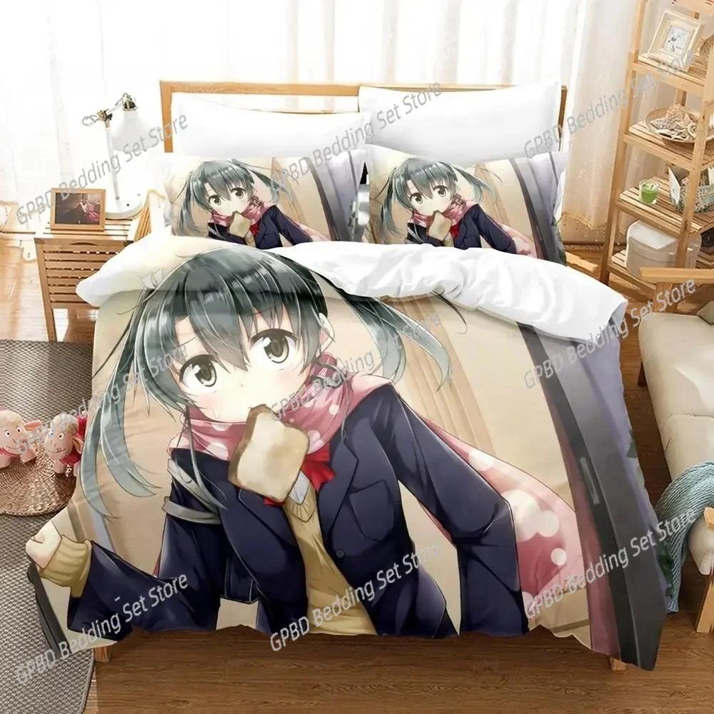 3D Kawaii Anime Zuikaku 3D NEW Duvet Cover Pillowcase Bedding Set Adult Boy Girl Bedroom Decoration Children Single Double Large