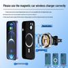 15W MagSafe Wireless Car Charger with Ambient Light for Navigation