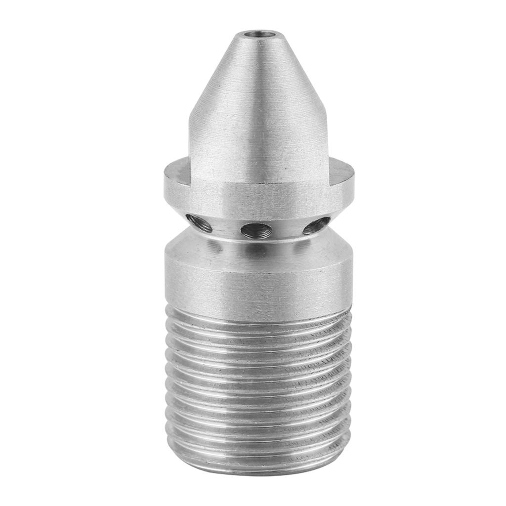 Stainless Steel SS304 Pressure Sewer Cleaning Pipe Drain Jetter Nozzle 3 8BSP Male Thread