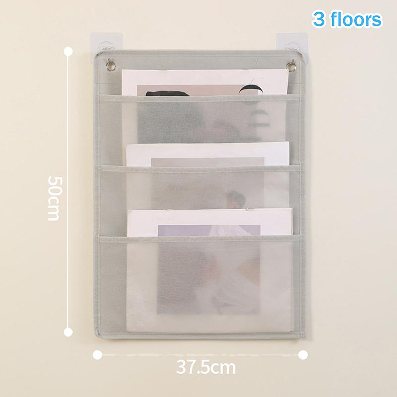 Document Hanging Storage Bag Oxford Cloth Storage Pocket Chart Hanging File Folding Holder Cascading Fabric Organizer For Office