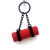 Yogamåtte Mini Skumrulle Nøglering Sportsstil Silikone Skum Nøglering Pyntegenstand Kreativ Hvordan Man Gør Yoga Nøglering