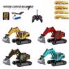 Alloy Remote Control Excavator Digger Vehicle Toy Bulldozer for Kids - Free Shipping