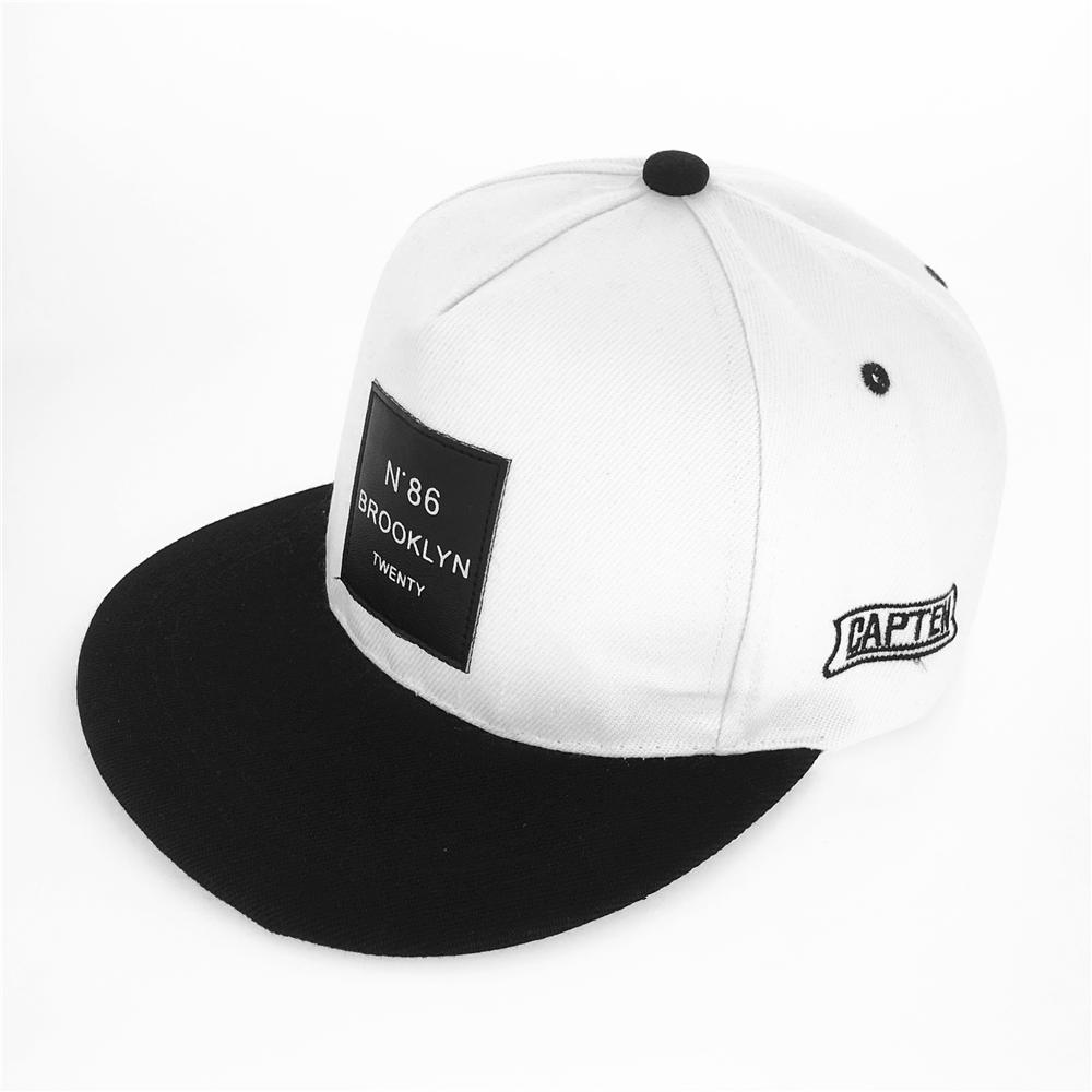

Fashion Men Women BROOKLYN Letters Cotton Adjustable Baseball Cap Leather Label N86 Hip Hop Caps Sun Unisex Snapback Hat Adjustable білий