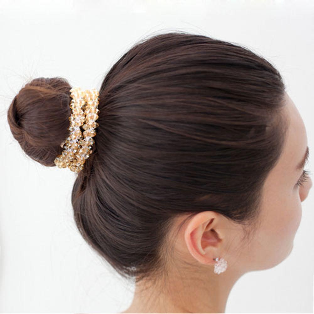 Accessories Sweet Student Ladies for Women Crystal Hair Rope Hair Ties Ponytail Holder Rubber Band