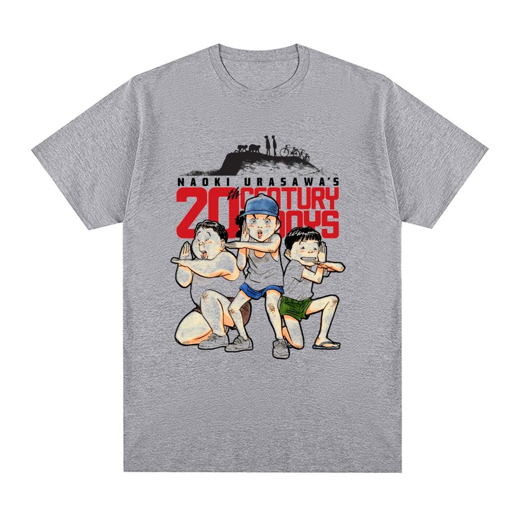 20th century boys naoki urasawa Vintage T-shirt Cotton Men T shirt New Tee Tshirt Womens Tops