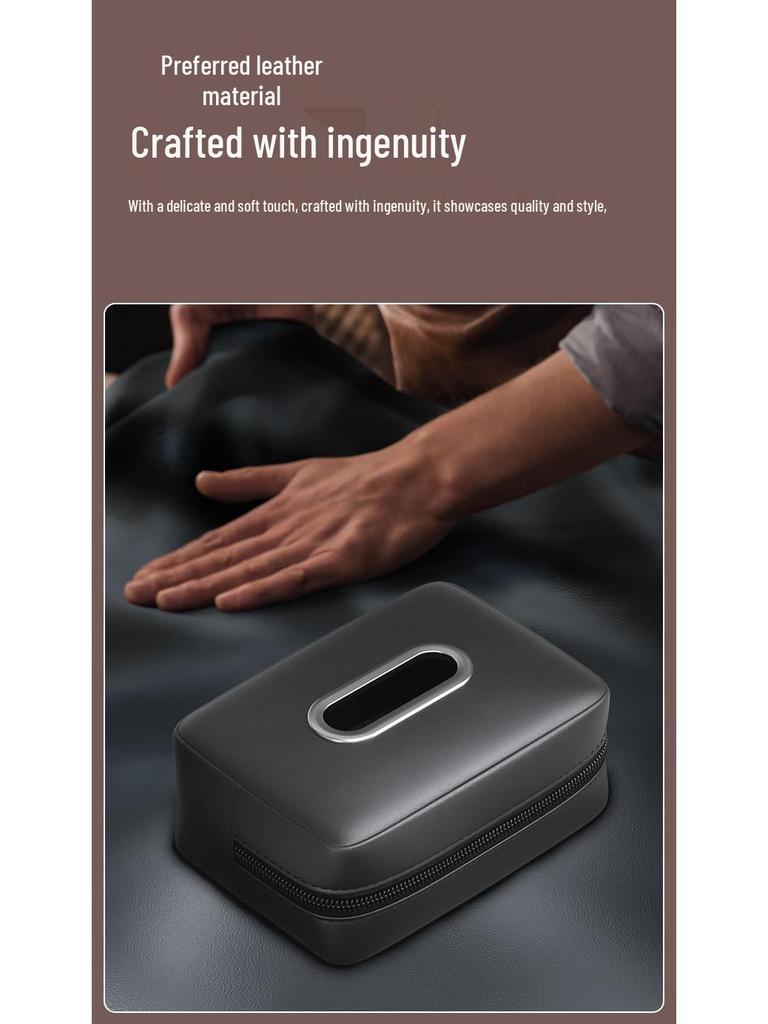 Špičkový držák loketní opěrky do auta - Závěsný úložný prostor na ubrousky a papíry