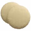 Seat Cushion Set 2 Pcs Grey Green Ø60 X 21 Cm Cord Fabric
