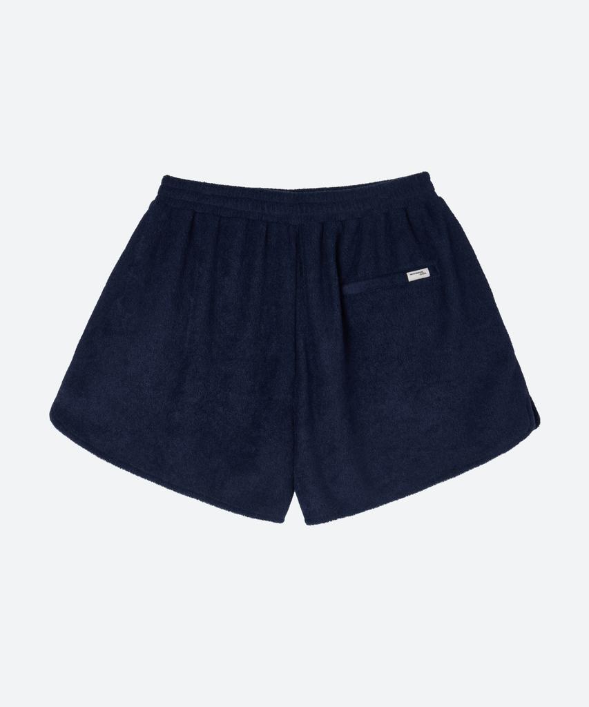 MOONSUN M.C Unisex, Logo Terry Shorts / Navy