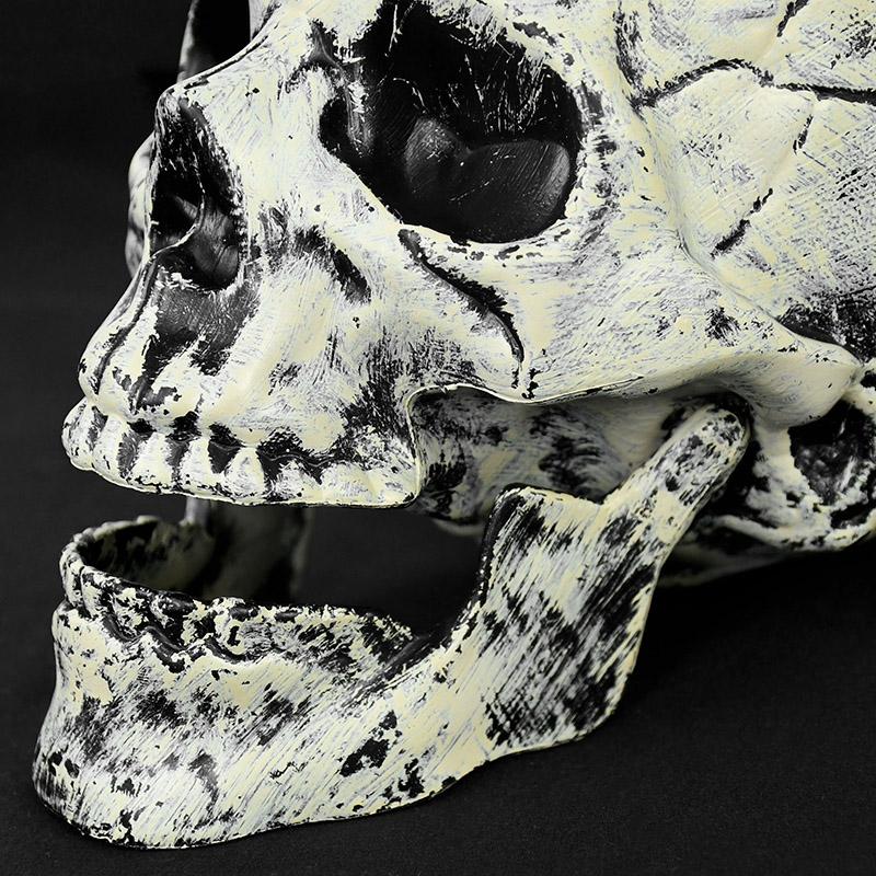 Plastový hororový kostlivec Ornament Halloweenské dekorace pro domov Halloween Vnitřní zahrada Patio Venkovní kostra Děsivé rekvizity Dekor