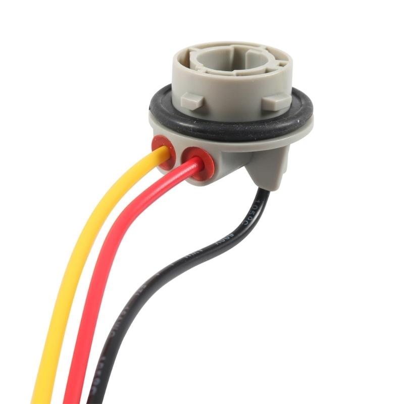 LED Bulb Socket Plugs Connector Metal & Plastic Brake Light Socket Harness for Reliable Tail & Brake Light Performances