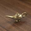 Brass Search Banner Magic Lamp Pendant Imitation Brass Retro Keychain Pendant Auspicious Retro Brass Accessories Pendant