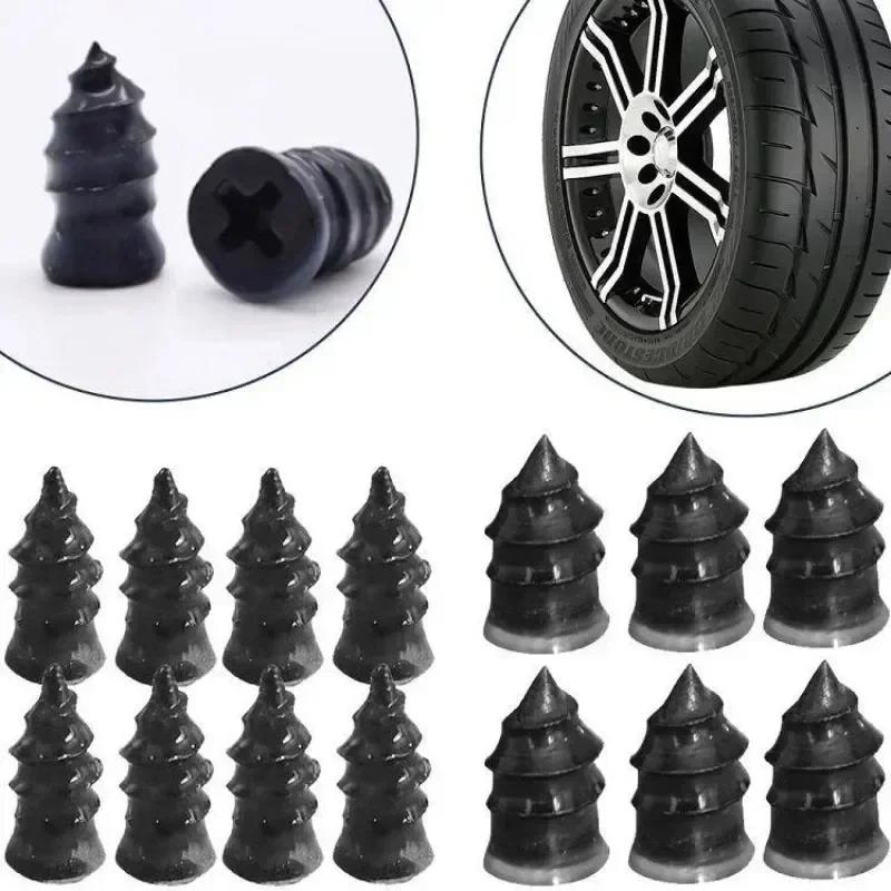 Car Tyre Repair Nails Kit, Easy Operation, High-Quality Rubber, Hard & Wear-Resistant, Emergency Tire Puncture Fix Tools