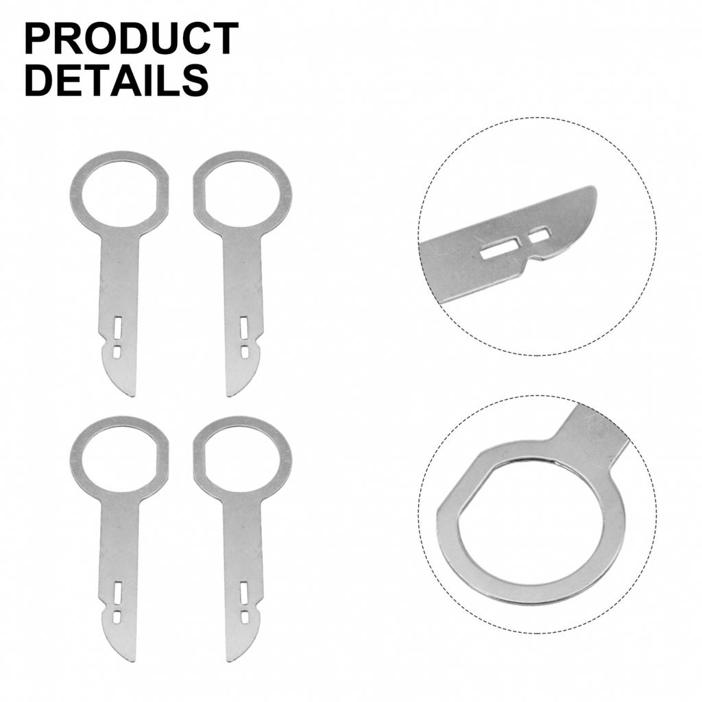 Ergonomisches Metall-Radioausbauwerkzeug für Ford für Mercedes 4er-Pack Schlüssel