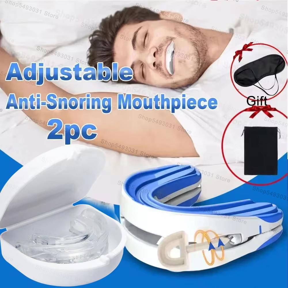 Adjustable Anti Snoring Mouth Guard Anti-Snoring Mouthpiece Sleeping Mouthpiece Device Bruxism Snoring Stopper Improve Sleep Aid