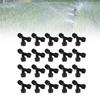 20pcs G1/2 Male Thread Sprinkler Head Black and Red Lawn Spray Head Water Spray Head  Yard Watering