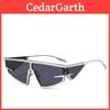 Futuristic Y2k Sun Glasses With Uv400 Protection For Fashionforward Outdoor Wear