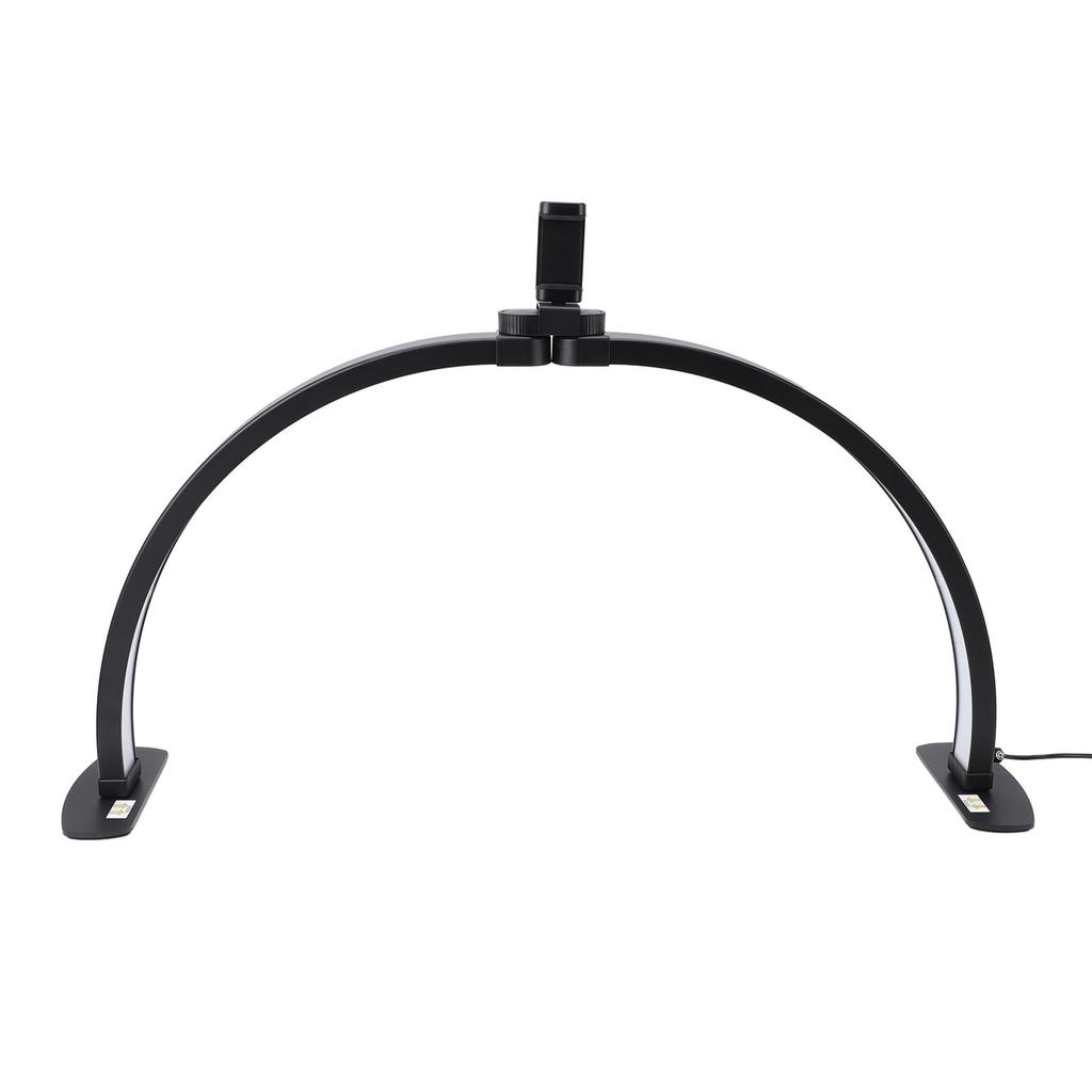 Halbmond Nageltischleuchte mit Handyhalter 38W 3000?6000K 3 Farbmodi 10 Helligkeiten Nageltisch