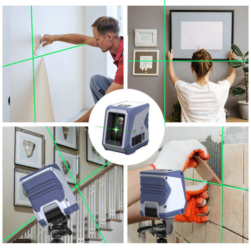 Compact Ultra-Portable Green Beam Laser Level with Automatic Leveling