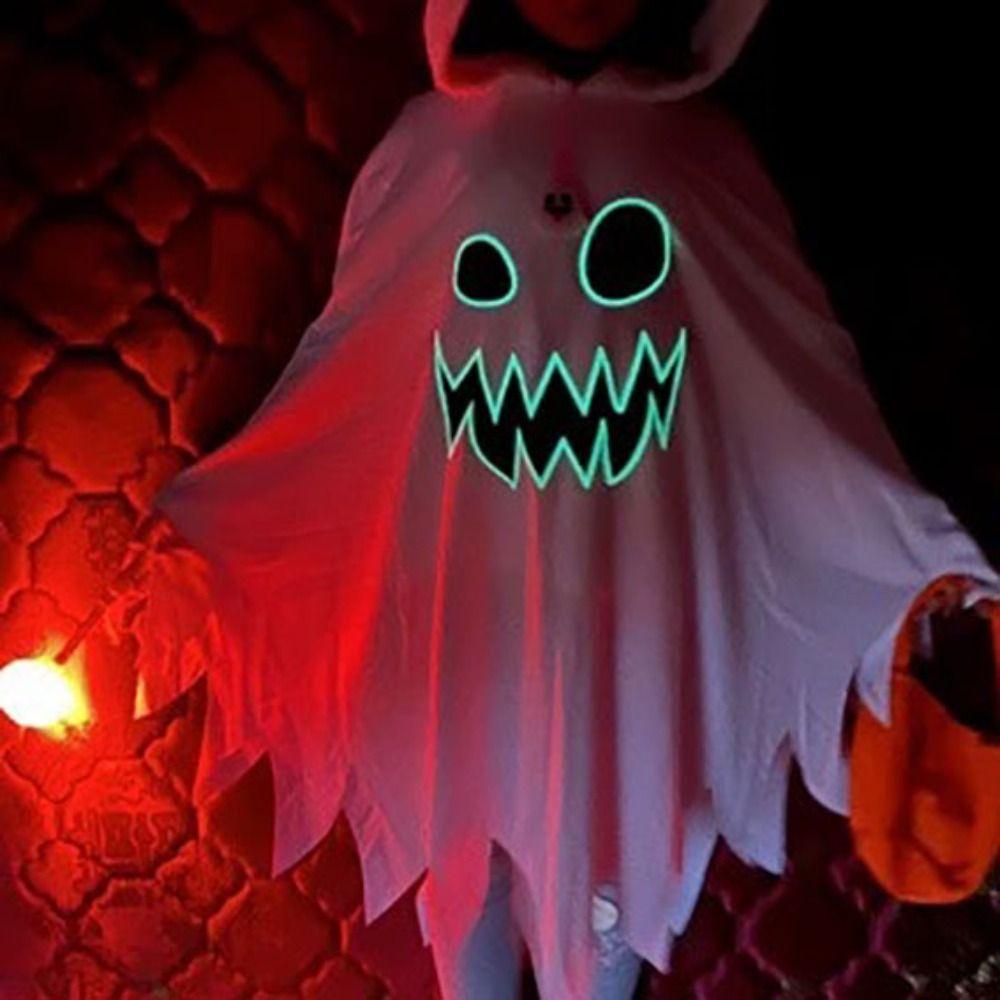 Party Cloak Glow-in-the-dark Ghost Cape Fun Interaction Party Costume  Stage Performance