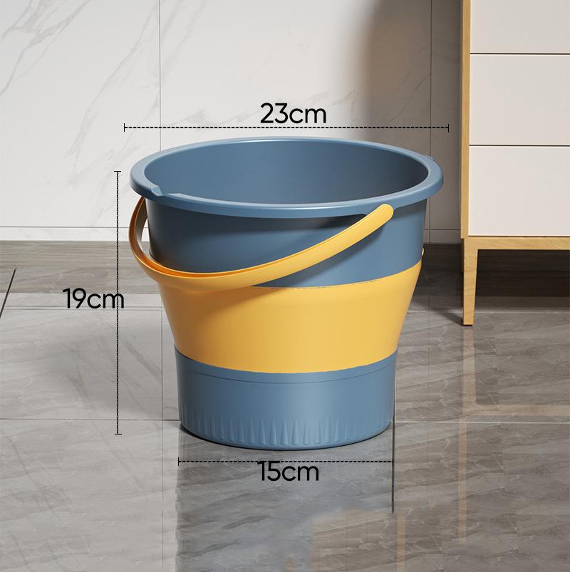 Portable Folding Washing Bucket Home Car Use Plastic Outdoor Fishing Thickened Folding Bucket