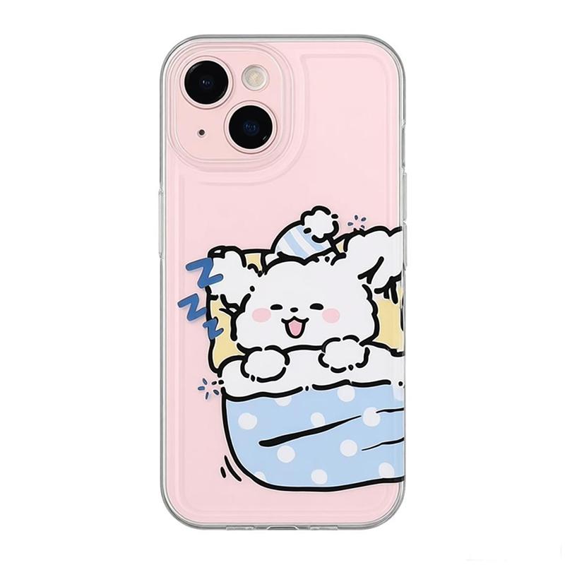 Girls Maltese Korea Phone Case For iPhone 17 Pro Max 16 Pro 15 Plus 14 13 Mini 12 11 16E Plus 17Air Fashion Soft Case