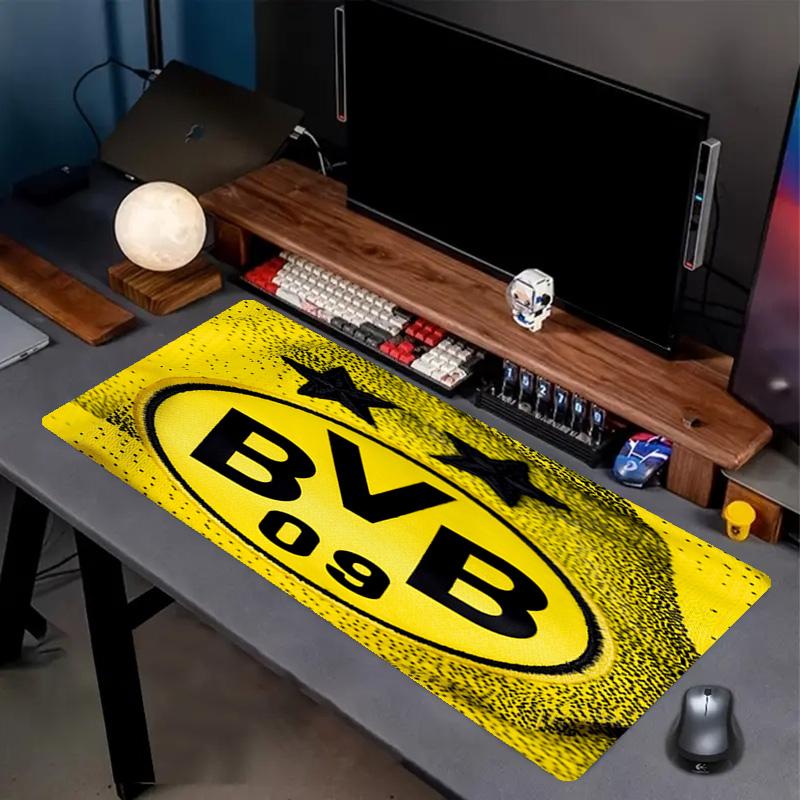 Borussia Dortmund Druck Mauspads, Anti-Rutsch Schreibtisch-Tastaturmatte, für PC Laptop Gaming Arbeiten Tägliche Nutzung, Coole Festival Überraschungsgeschenk