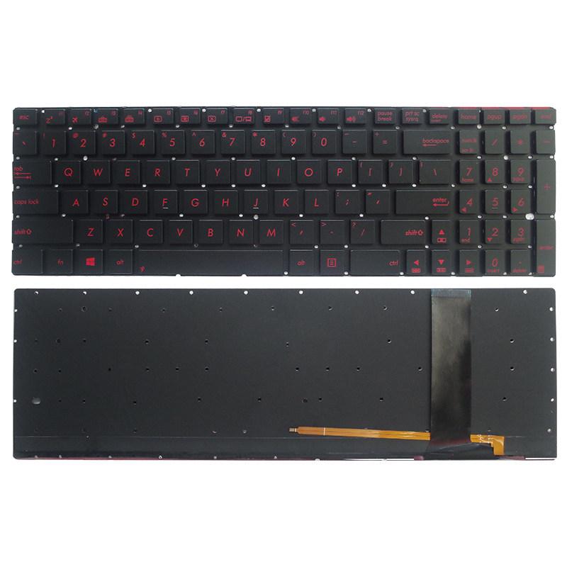 Compatible ASUS Keyboard: N56V/VV, U500VZ, N76, R500V/R505, and S550C for US/RU Models