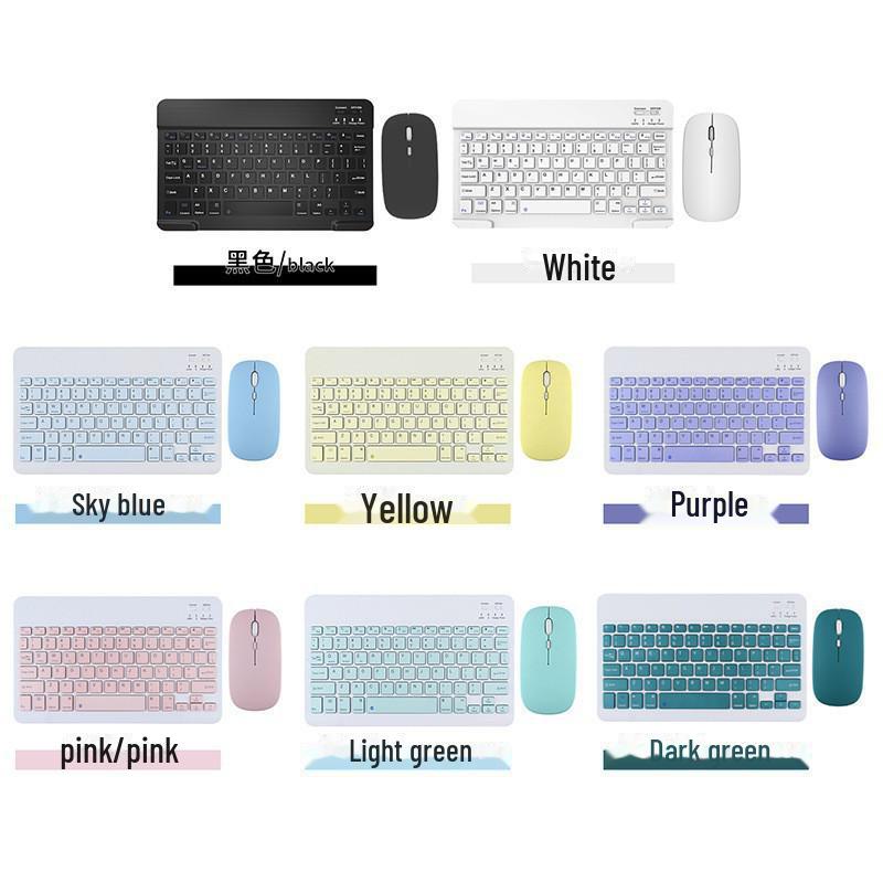 Dual-Mode Bluetooth Keyboard & Mouse Set for iPad and Mobile Devices