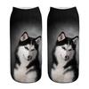 Popular Funny Unisex Short Socks 3D Dog Printed Anklet Socks Casual Socks