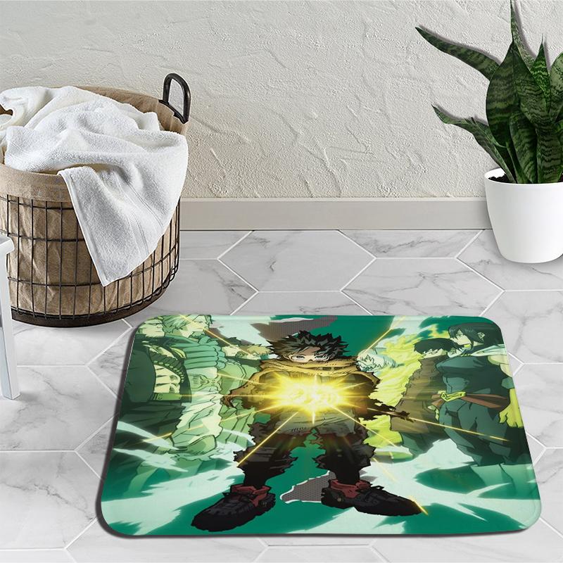 

Amime My Hero Academy напольные коврики Деку Мидория Изуку Бакуго ковер мультфильм спальня гостиная мягкий нескользящий коврик 20