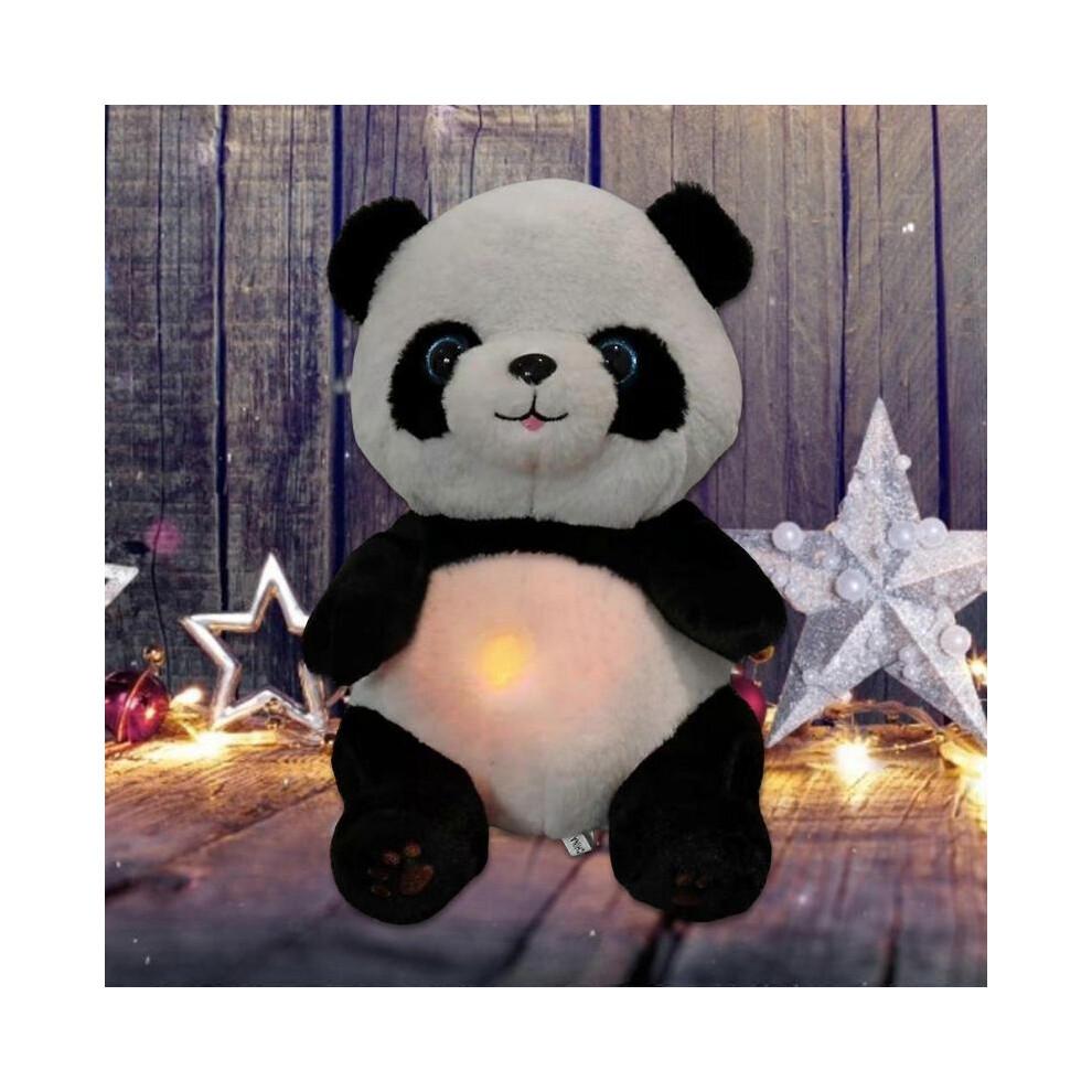 (Movimento a 4 velocità) Battiti Cardiaci Respirazione Robusto Peluche Panda Culla per il Sonno con Luce Soffusa e Musica per Alleviare l'Ansia Uso Quotidiano